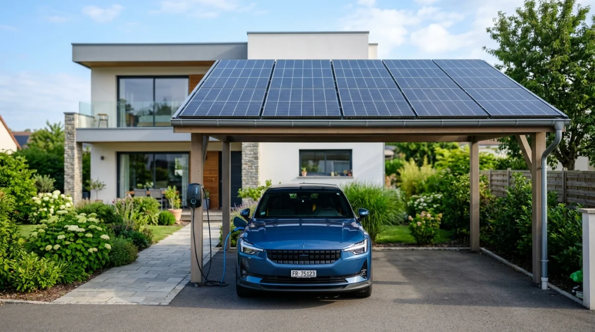 combien de panneau solaire pour recharger voiture électrique
