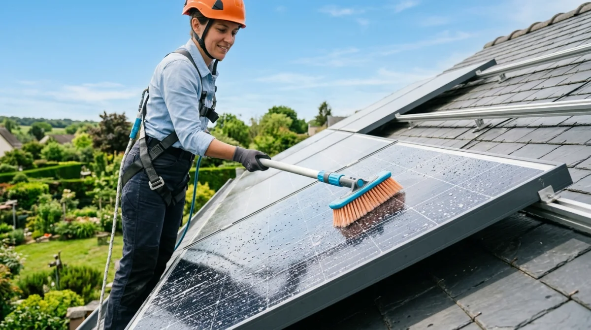 comment nettoyer les panneaux solaires