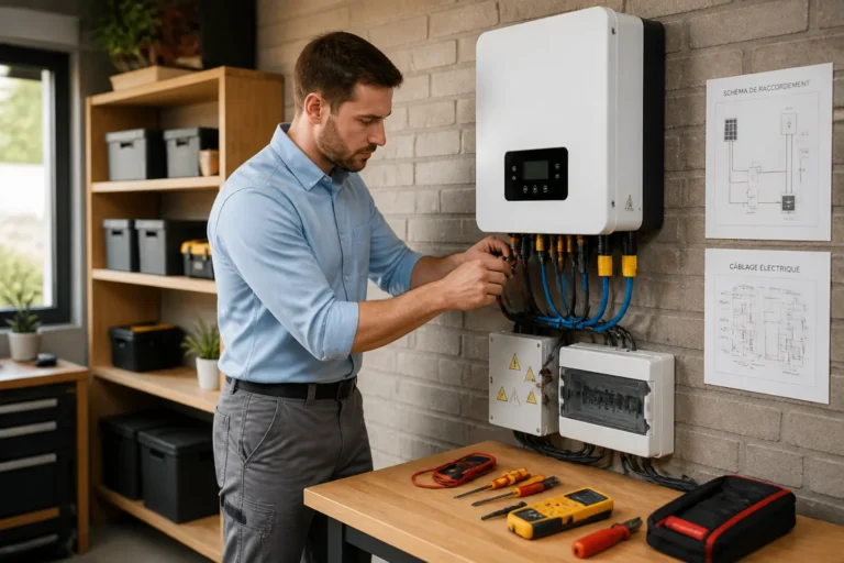 comment installer un panneau solaire avec batterie