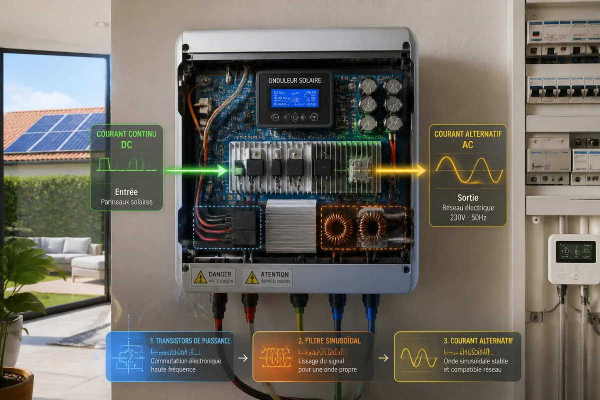Comment fonctionne un onduleur solaire